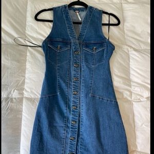 Free People denim mini dress